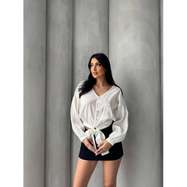 Bağlama Detaylı Gömlek