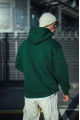 Üç İplik Penye Kapşonlu Basic SweatShirt - Haki