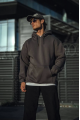 Üç İplik Penye Kapşonlu Basic SweatShirt - Antrasit