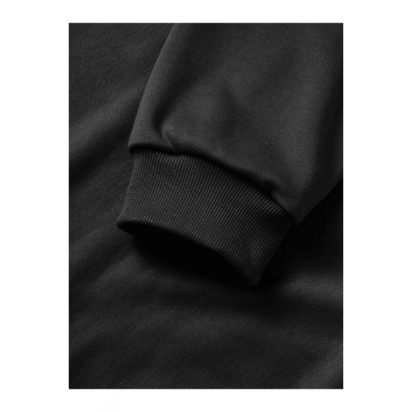 10 Kasıma Özel Üç İplik Kapşonlu Baskılı SweatShirt - Siyah