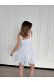 Mini Askılı Elbise - Beyaz