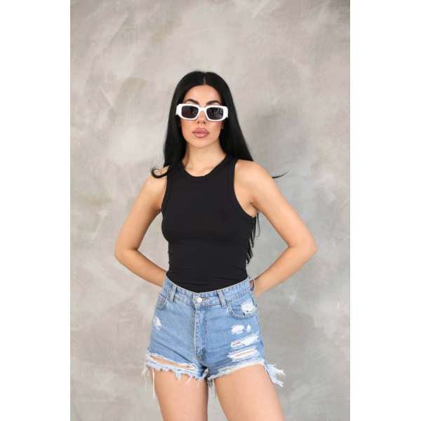 Kolsuz Badi Bluz - Siyah