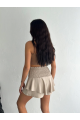 Ayrobin Şortlu Etek - Bej