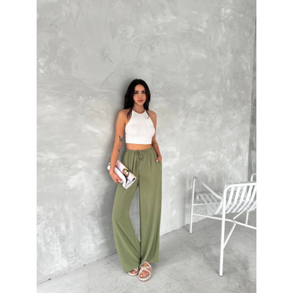 Ayrobin Oversize Pantalon - Mint Yeşili
