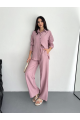 Gömlek Pantolon Ikili Takım - Toz Pembe