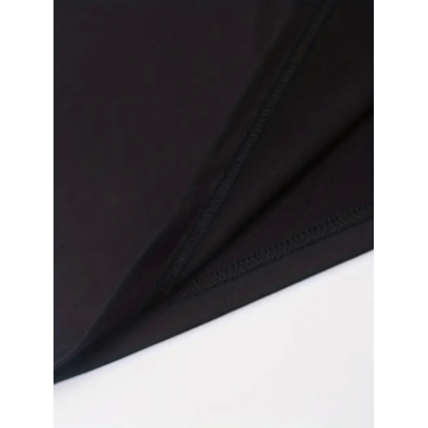 Sporda Günlük Hayata Giyilebilir GYM Baskılı Oversize Bisiklet Yaka Erkek T-shirt - Siyah