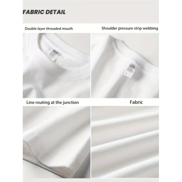 Rahat Bisiklet Yaka Tişört, Yaratıcı Karikatür Baskı - Yumuşak Polyester, Her Mevsim Giyilebilir- Beyaz