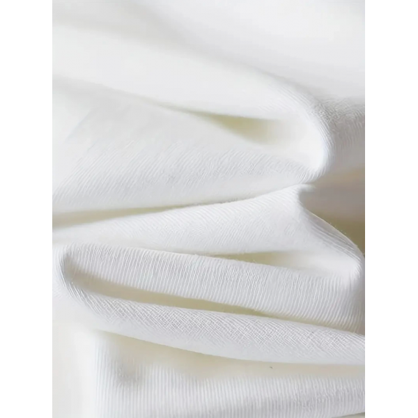 Rahat Bisiklet Yaka Tişört, Yaratıcı Karikatür Baskı - Yumuşak Polyester, Her Mevsim Giyilebilir- Beyaz