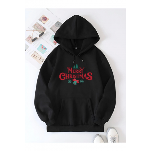 Merry Chrıstmas Sweatshirt - Hodie - Siyah