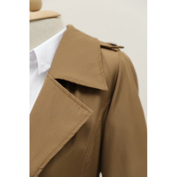 Astarlı Kemerli Trenckot -Taba